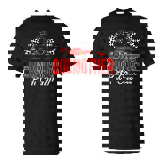 Race Car Birthday Party Racing Family Godmother Pit Crew T-Shirt | Seseable CA