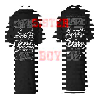 Race Car Sister Of The Birthday Boy Racing Family Pit Crew T-Shirt | Mazezy