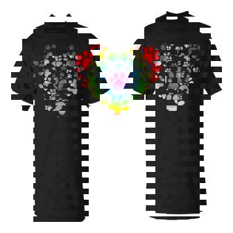 Rainbow Lgbt 猫愛好家 犬 恋人 猫 母 犬 パパ バレンタイン Tシャツ - Kawaiitshirt