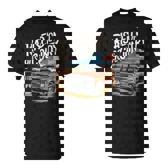 Raised On 90S Country Music Cowgirl Cowboy T-Shirt - Monsterry