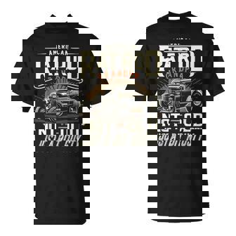 Rat Rod Grandpa Not Old Just Rusty Vintage Hot Rod Car T-Shirt - Thegiftio