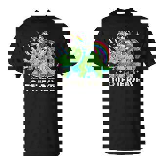 Rave Party Unicorn Sloth Dinosaur Electronic Music T-Shirt | Mazezy