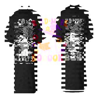 Read More Books Ghost Reading Book Teacher Halloween T-Shirt - Thegiftio