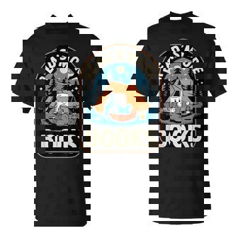 Read S'more Books Camping Outdoors Travel Campfire Smores T-Shirt | Seseable UK