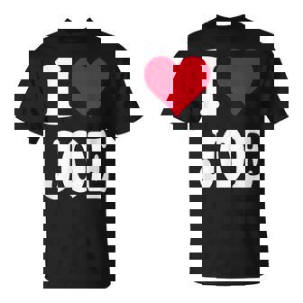 Red Heart I Love Joe T-Shirt | Mazezy