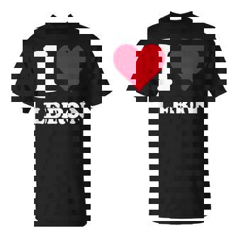 Red Heart I Love Lebron Tシャツ - Kawaiitshirt