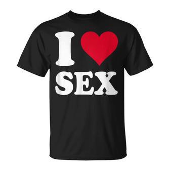 Red Heart I Love Sex T-Shirt - Thegiftio UK