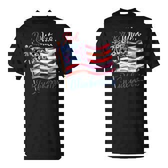 Red White And Blueberries Men T-Shirt - Monsterry