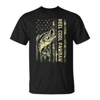 Reel Cool Pawpaw Fisherman Camouflage Father's Day T-Shirt - Thegiftio UK