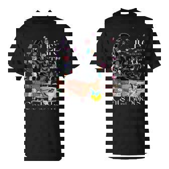 Refranes Divertidosobre Gatos Laida Es Mejor Con Libros Y Gatos De Té Camiseta unisex - Regaloses