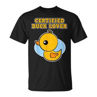 Regalo De Pato Para Y Los Hombres Certified Duck Lover Camiseta unisex - Regaloses