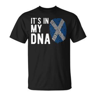 Regalo Escocés Con La Bandera De Escocia It's In My Dna Camiseta unisex - Regaloses