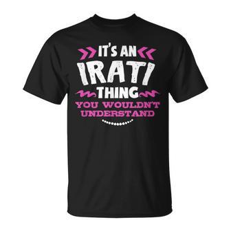 Regalo Personalizado De Irati Es Una Cosa Personalizada De Camiseta unisex - Regaloses