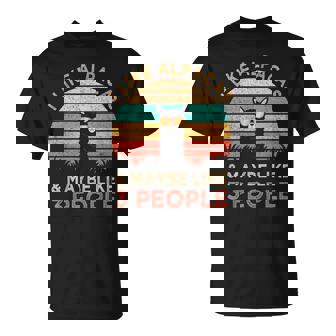 Regalointage In Alpaca Mi Piacciono Gli Alpaca E Forse Mi Piacciono 3 Persone Maglietta - Novitaregali