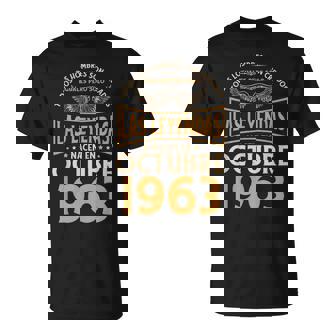 Regalos De Cumpleaños Para Hombre The Legends Octubre 1963 Camiseta unisex - Regaloses