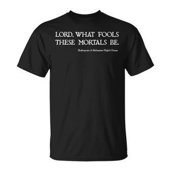 Regalos Dehakespeare Para Actor De Teatro Y Profesor Camiseta unisex - Regaloses