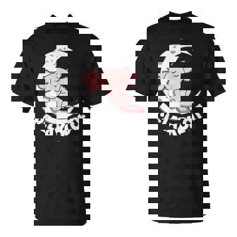 Relaxolotl Axolotl Luna Dormir Animales Relax Dulce Axolotl Camiseta unisex - Regaloses