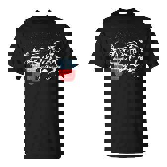 Remontées Mécaniques Gondole Avec Étoiles Montagne T-Shirt - Cadeauxyz