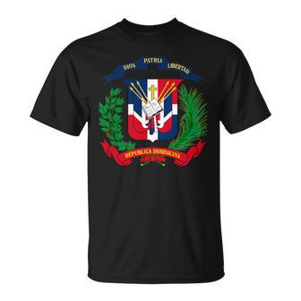 República Dominicana Emblema Nacional República Dominicana Dr Camiseta unisex - Regaloses
