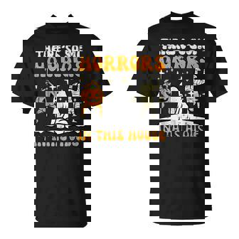 There's Some Horrors In This House Halloween T-Shirt - Thegiftio