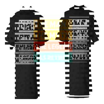 Retirement Retro Vintage Style The Legend Has Retired Men T-Shirt | Mazezy