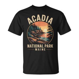 Retro Acadia National Park Maine Est 1916 Hiking T-Shirt - Thegiftio UK