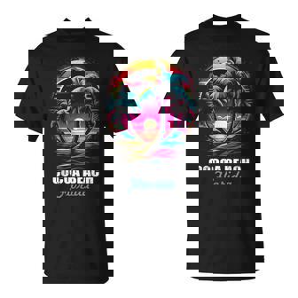 Retro Cocoa Beach Florida Sunset Vintage Vacation Souvenir T-Shirt - Thegiftio