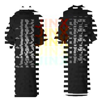 Retro Custom First Name Jinx T-Shirt - Thegiftio