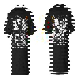 Retro Floral Wdnc We Do Not Care Club Women T-Shirt | Seseable FR