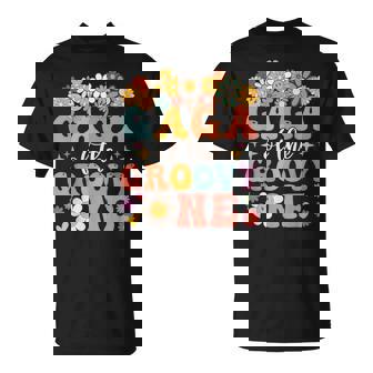 Retro Gaga Of Groovy One Matching Family 1St Birthday Party T-Shirt | Mazezy