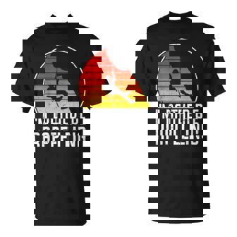 Retro I'd Rather Be Rappelling Rock Climbing Mountaineer T-Shirt | Mazezy