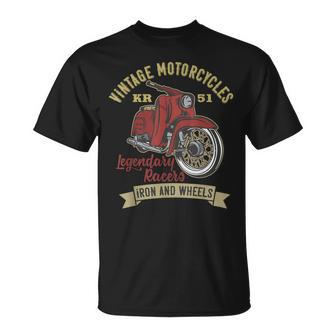 Retro Moped Teile Ostblockchwalbe Fahrer Ddr Nostalgie T-Shirt - Geschenkecke