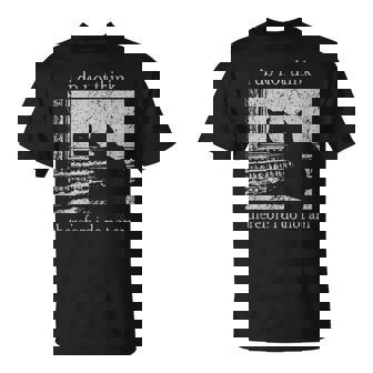 Retro I Do Not Think Therefore I Do Not Am Cat T-Shirt - Monsterry