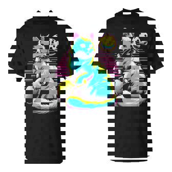 Retro Pickleball Cat Lover Paddle Sport Feline Kitten T-Shirt - Thegiftio