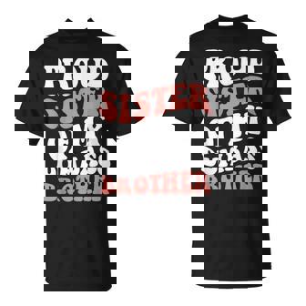 Retro Proud Sister Of My Dumbass Brother Siblings T-Shirt - Monsterry