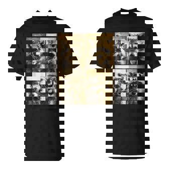 Rétro Raton Laveur Photo Booth Fun Cool Animaux T-Shirt - Cadeauxyz