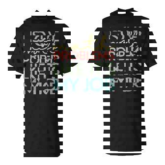 Retro I Solve Math Problems Like It's My Job Back To School T-Shirt - Thegiftio