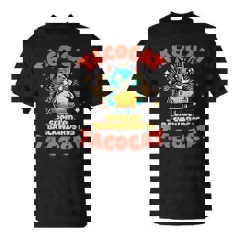 Retro Tacocat Spelled Backwards Is Taco Cat Cute Paws T-Shirt - Thegiftio