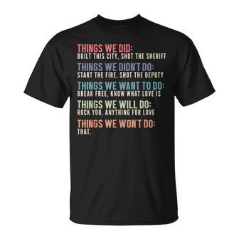 Retro-Vintage-Dinge Die Wir Nicht Wollten Eignenich Nicht Als Geschenk T-Shirt - Geschenkecke