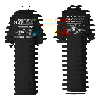 Retro Vintage Plan For Today Power Drill Coffee Beer Lover T-Shirt - Monsterry