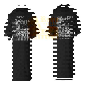 Retro Vintage Roma Italia Colosseum Souvenirs Rome Italy T-Shirt | Mazezy