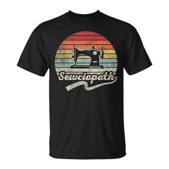 Retro Vintage Sewing Sew Sewing Lover Sewciopath T-Shirt - Thegiftio UK