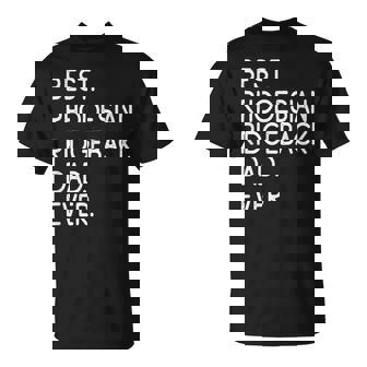 Rhodesian Ridgebacks Best Rhodesian Ridgeback Dad Ever Maglietta - Novitaregali