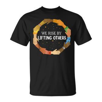 We Rise By Lifting Others Black History African American T-Shirt - Thegiftio