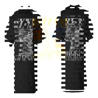 Rizz Em With The Tism Cat Memes Kitten Rizz Up Power T-Shirt | Seseable FR