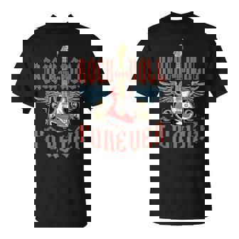 Rock And Roll Guitar Vintage ROCK Music T-Shirt | Mazezy