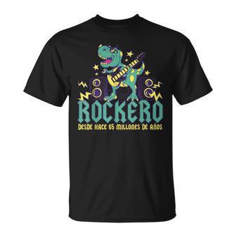 Rockero Niño Dinosaurio T-Rex Rockero Camiseta unisex - Regaloses