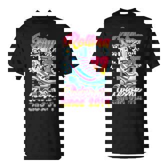 Roller Skating Rollin Into 11 Awesome 2014 11th Birthday T-Shirt | Mazezy