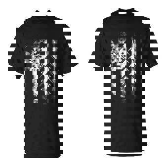 Rowing US American Flag Rowboat Water Sports Sculling Oars Women Men T-Shirt | Mazezy