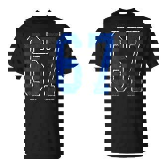 Royal Blue And White Number 67 Jersey Player Uniform 67 Fan T-Shirt | Seseable CA